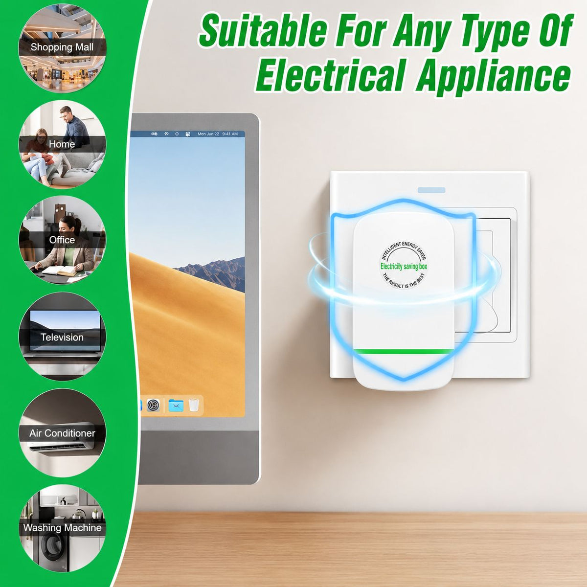 Energy Saver Plug-in Power Box