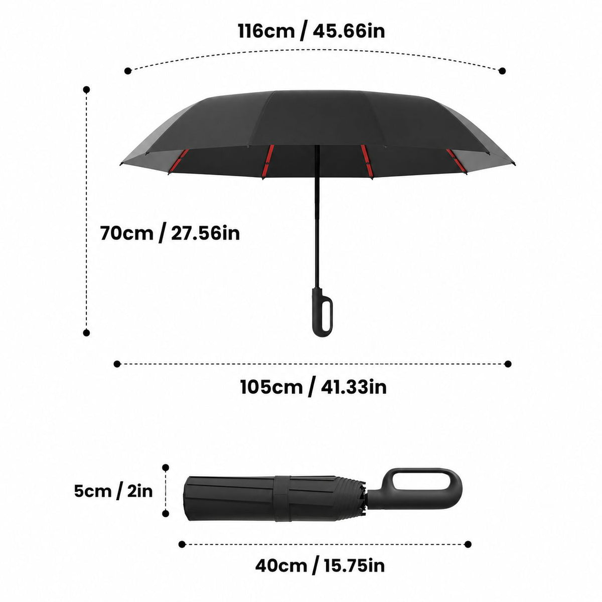 Portable Umbrella with Loop Buckle