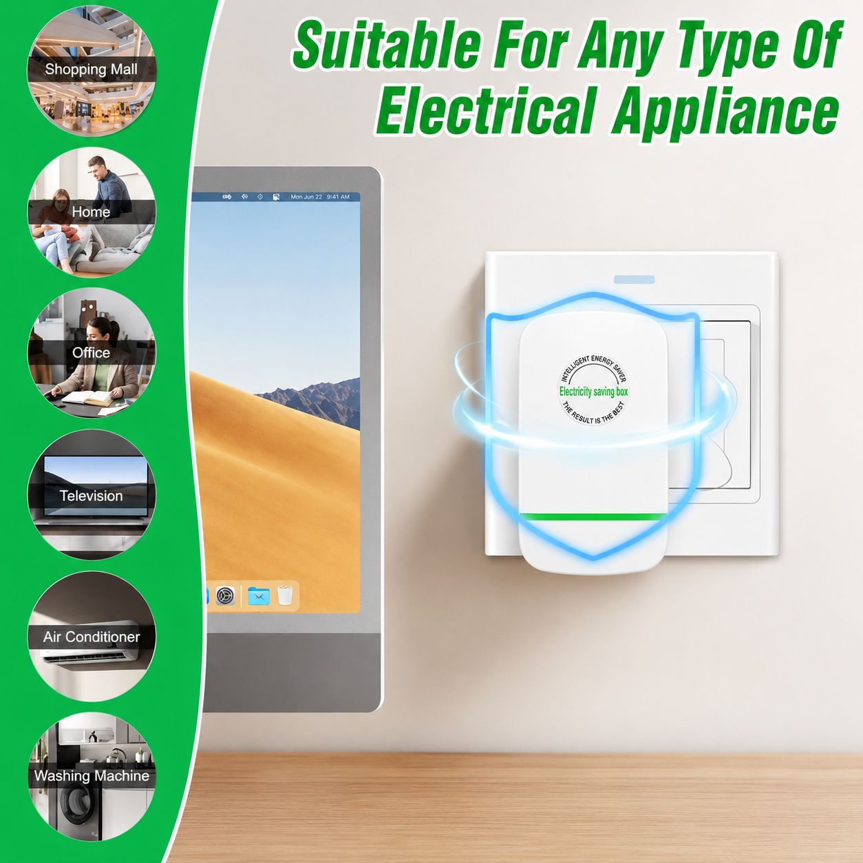 Energy Saver Plug-in Power Box
